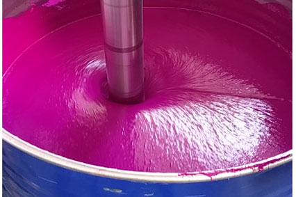 Caractéristiques de la pâte colorée PU